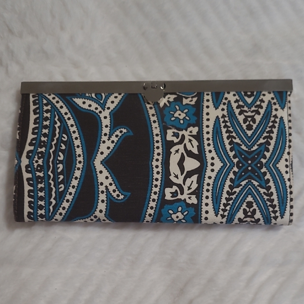 Black and Blue Patterned Clutch